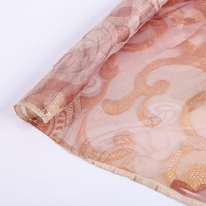 Polyester Organza Printed Fabric