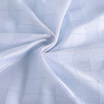 Polyester Check Pattern Embroidery Fabric