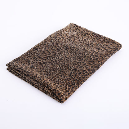 Polyester Spandex Animal Print Jacquard Fabric