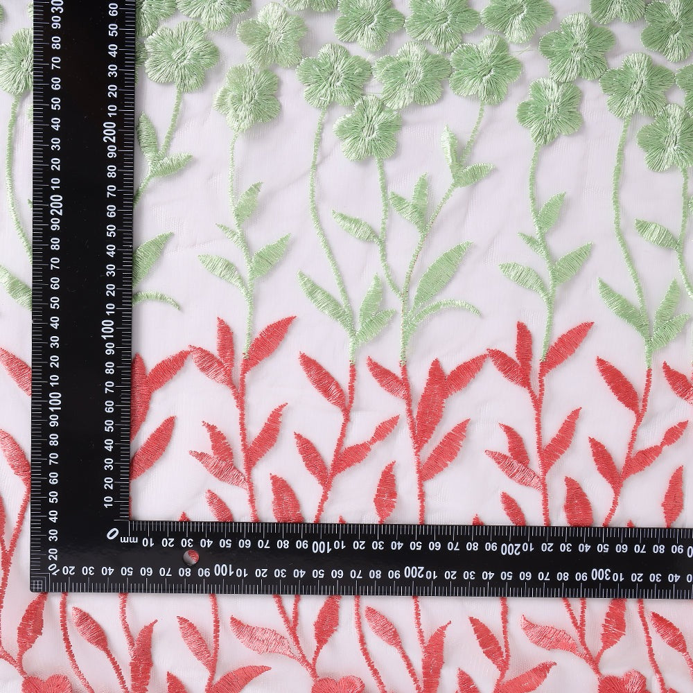 Polyester Flower Embroidery Fabric