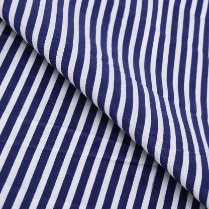 Cotton Spandex Stripes Pattern Printed Fabric