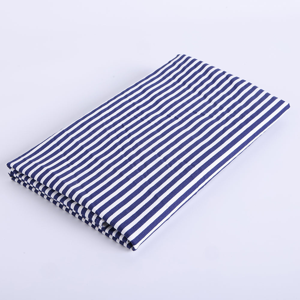 Cotton Spandex Stripes Pattern Printed Fabric