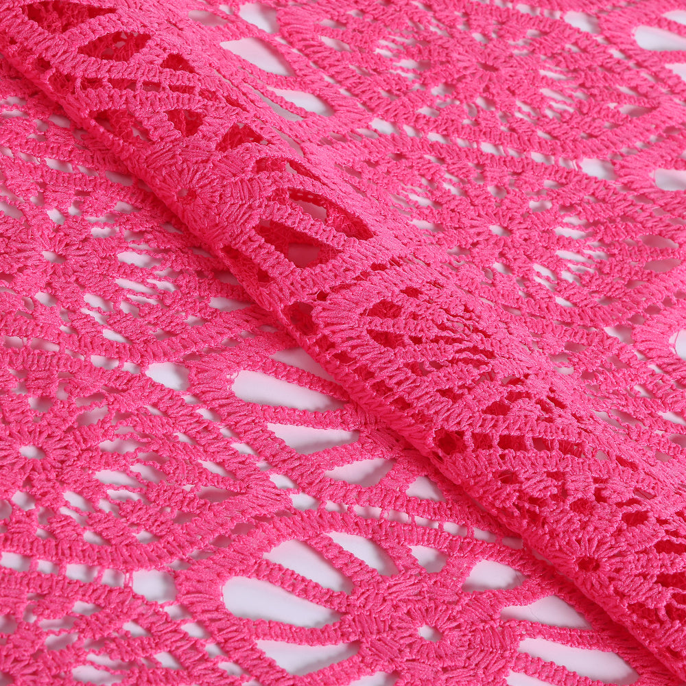 Polyester Crochet Fabric