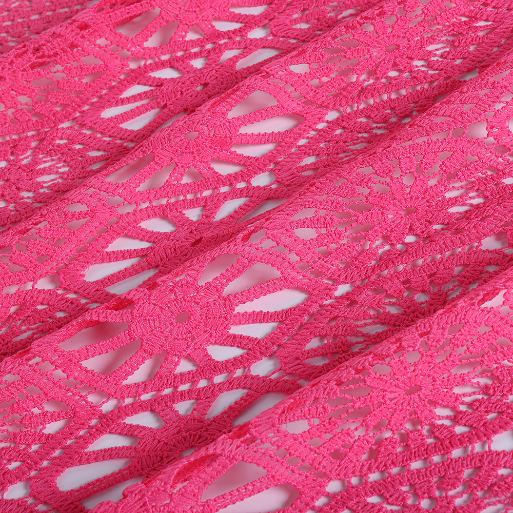 Polyester Crochet Fabric