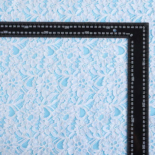 Polyester Flower Pattern Lace Fabric