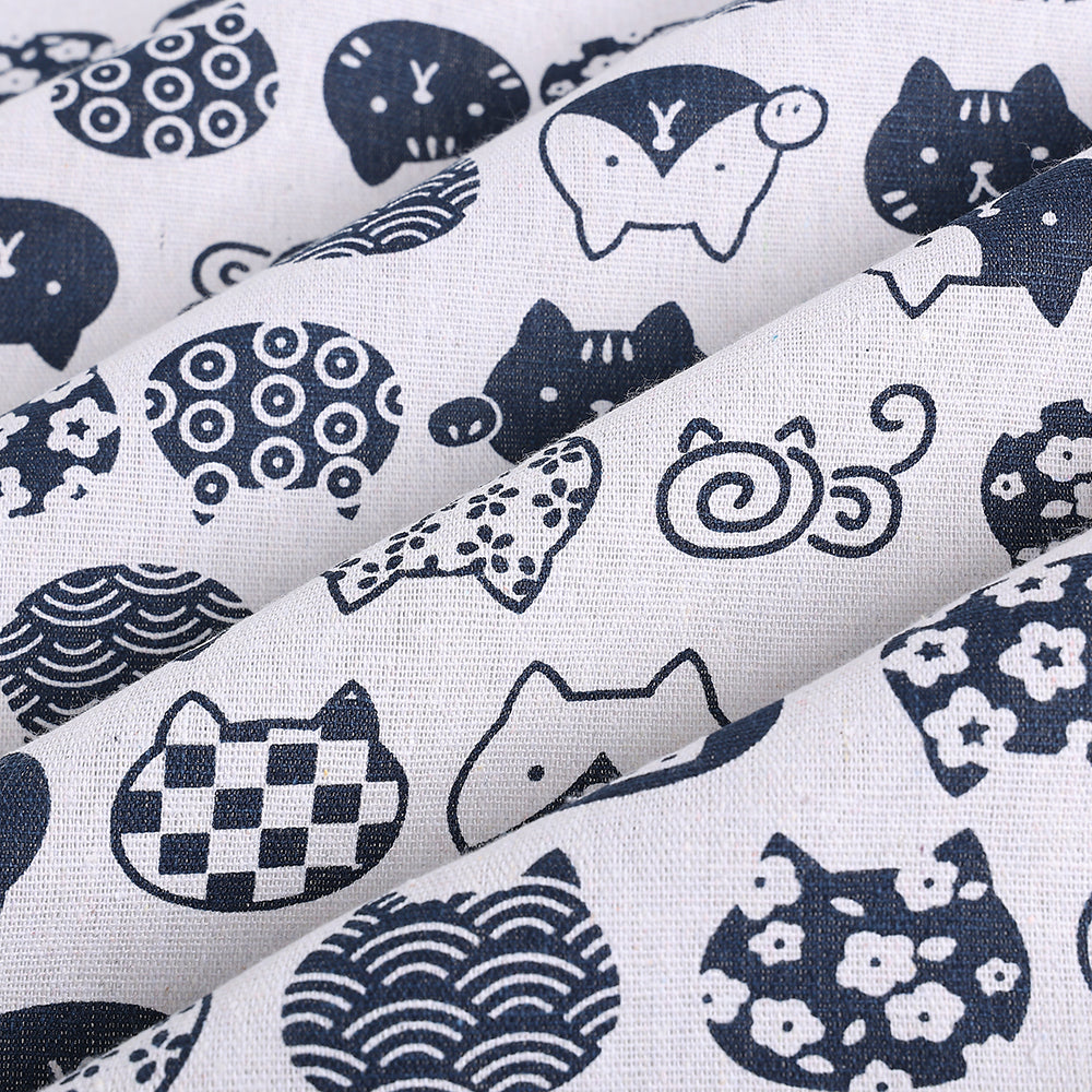 Cotton Linen Printed Fabric