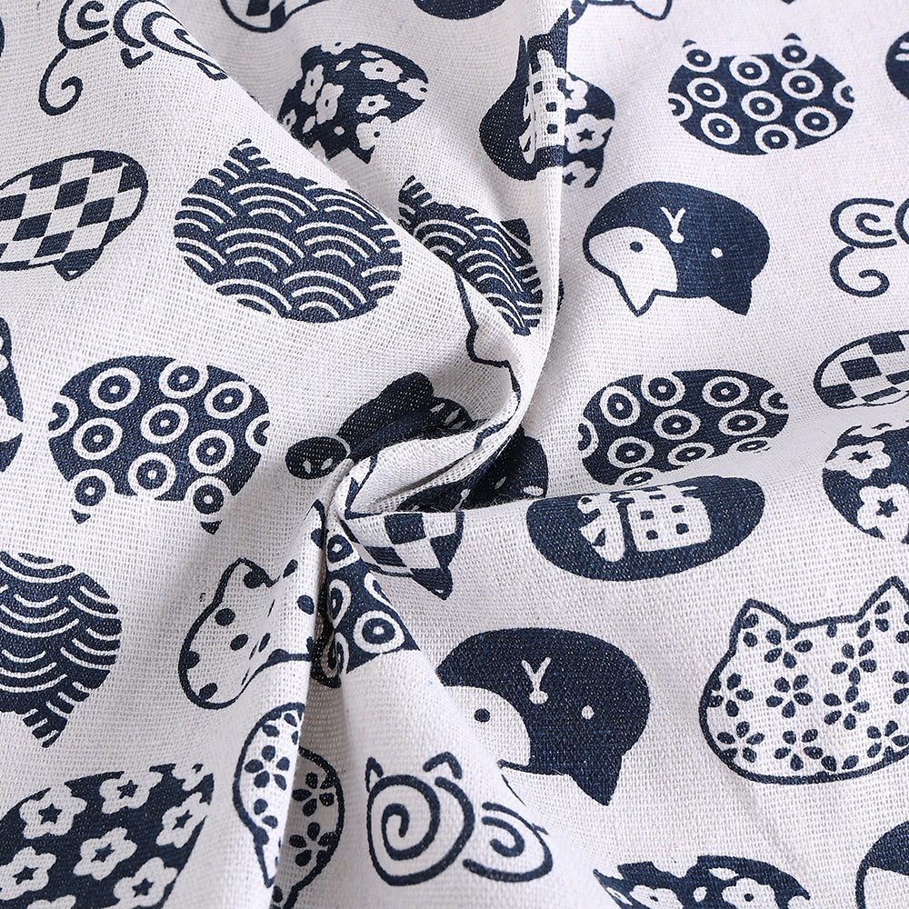 Cotton Linen Printed Fabric