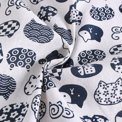 Cotton Linen Printed Fabric