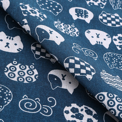 Cotton Linen Printed Fabric