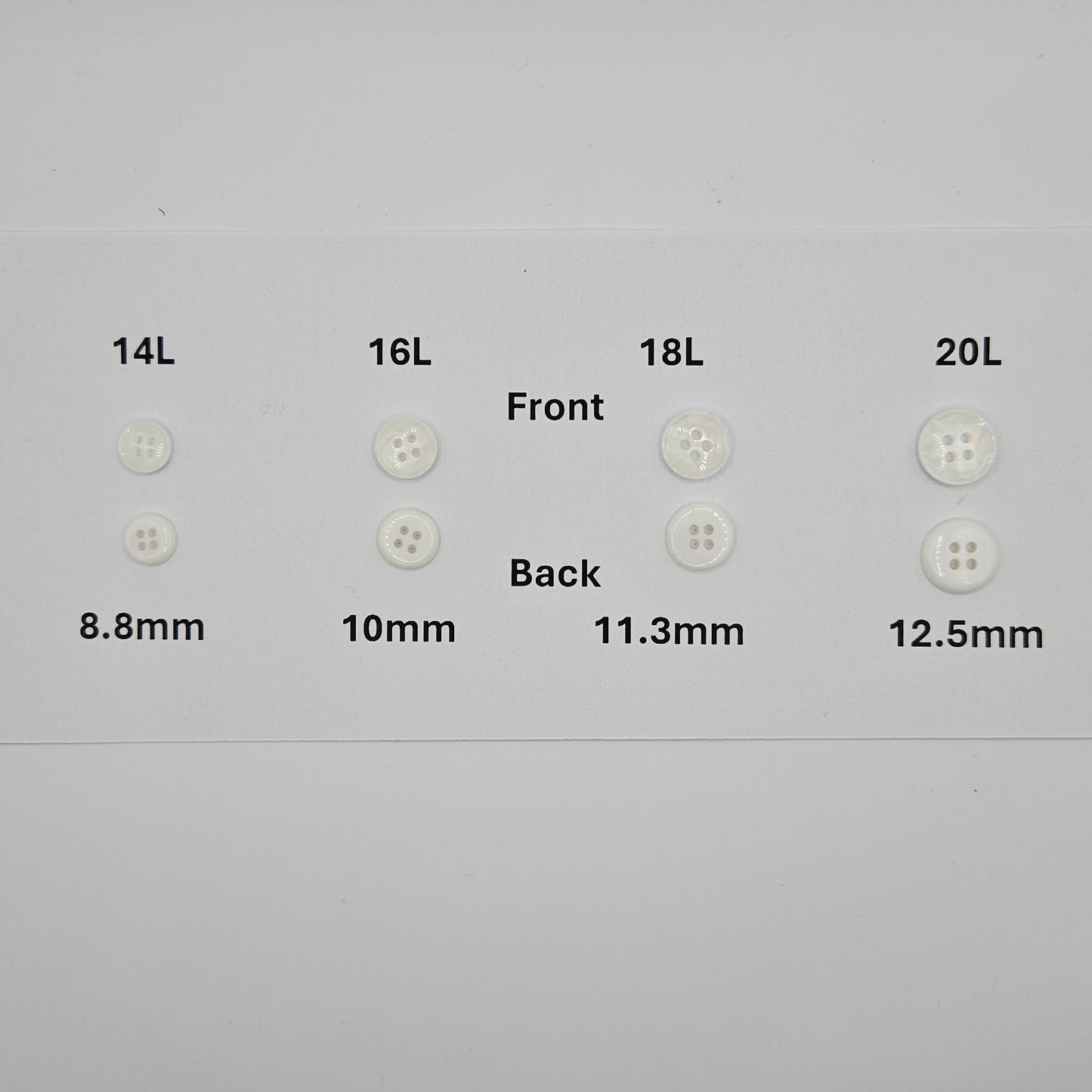 4 Holes Shell Like Button with Rim