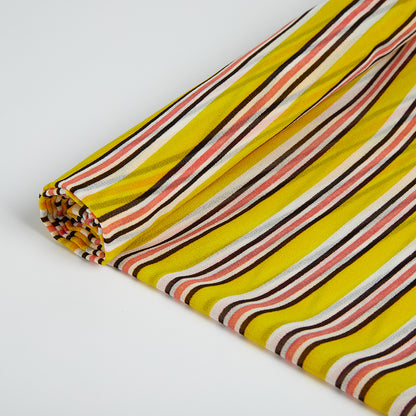 Polyester Stripes Pattern Chiffon Fabric