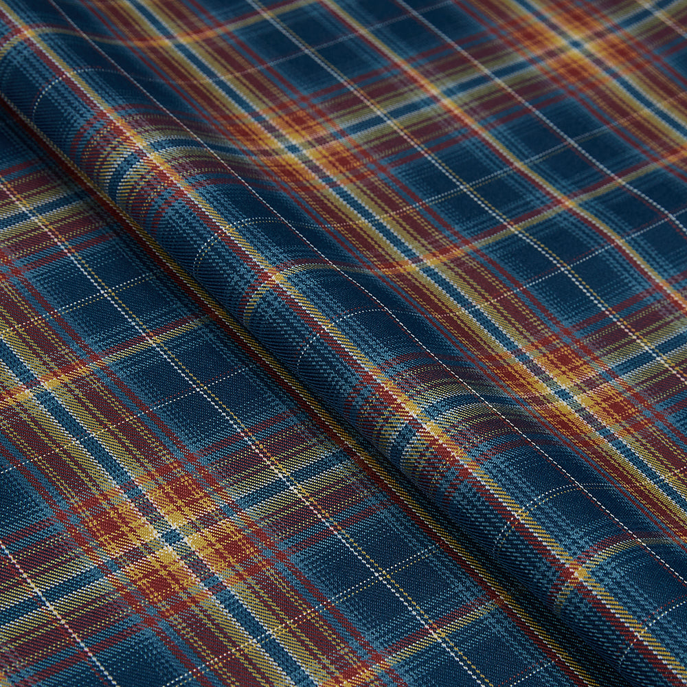 Polyester Check Pattern Twill Fabric