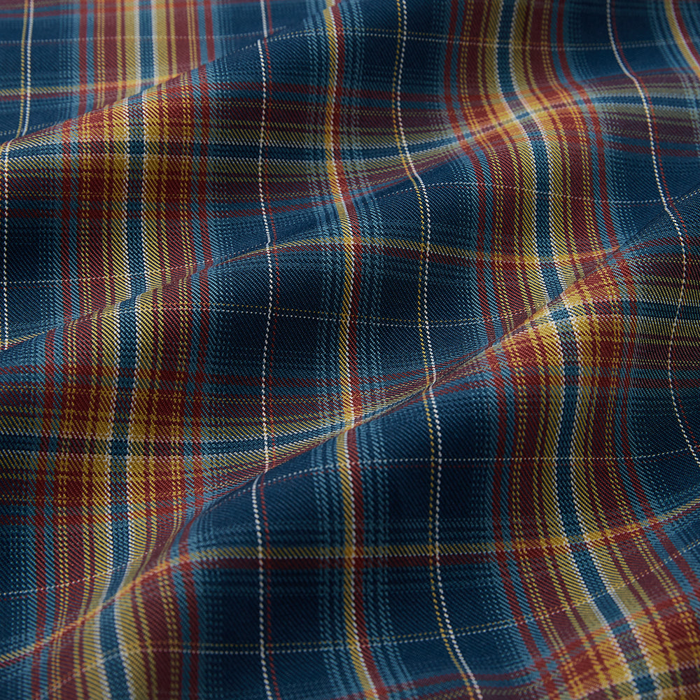 Polyester Check Pattern Twill Fabric