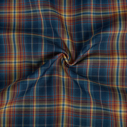 Polyester Check Pattern Twill Fabric