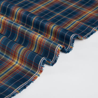 Polyester Check Pattern Twill Fabric