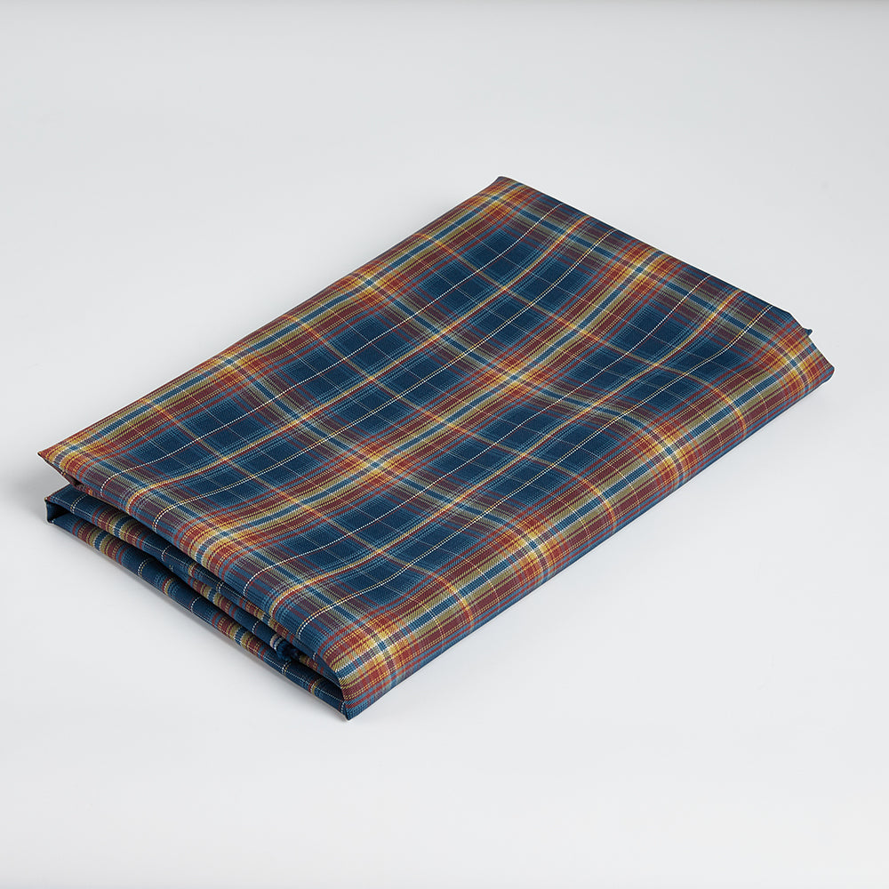 Polyester Check Pattern Twill Fabric