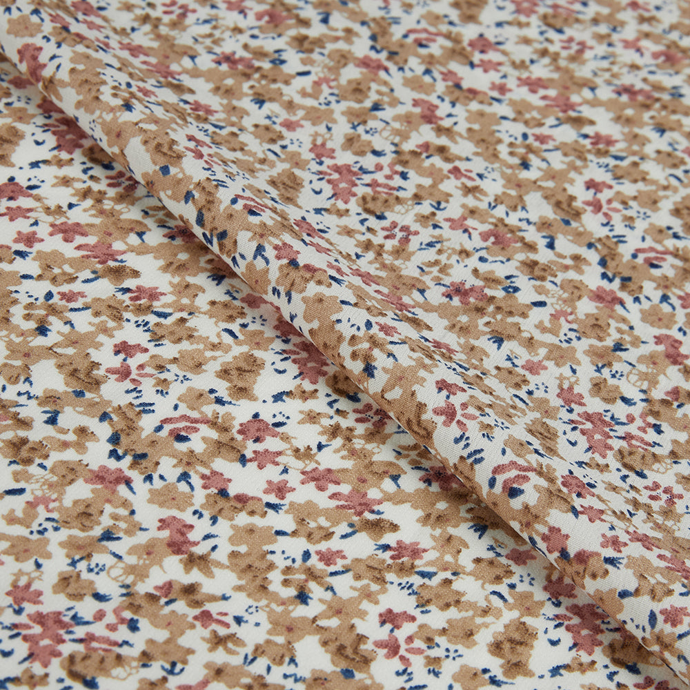 Polyester Flower Pattern Chiffon Fabric