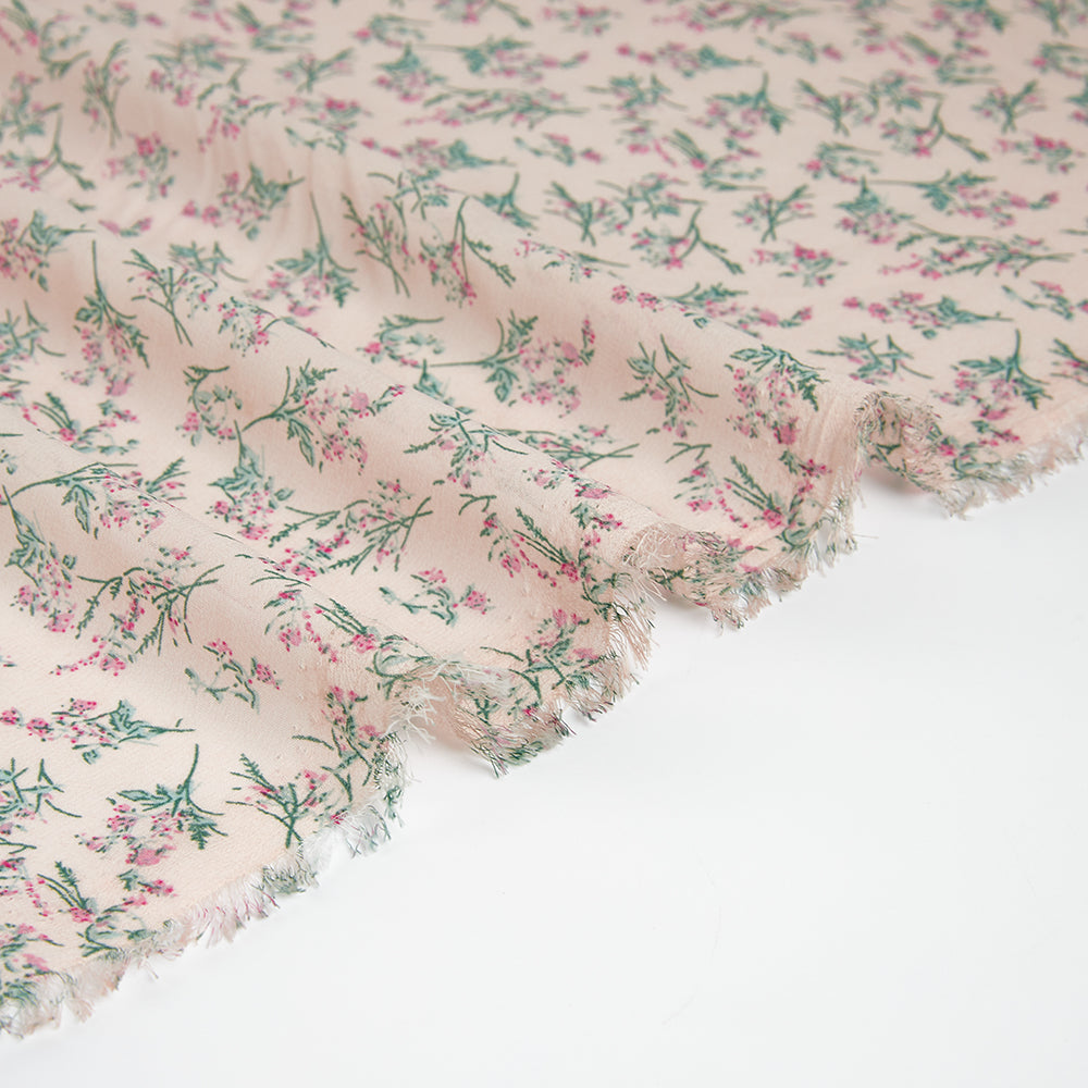 Polyester Flower Pattern Chiffon Fabric