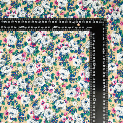 Polyester Flower Pattern Chiffon Fabric