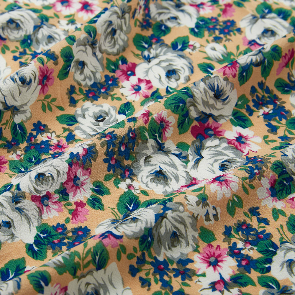 Polyester Flower Pattern Chiffon Fabric