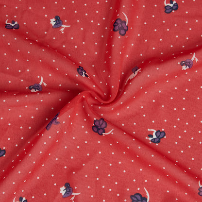 Polyester Polka Dot Chiffon Fabric