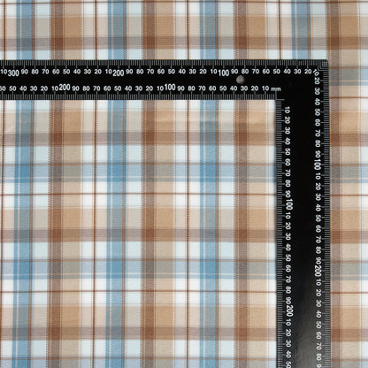 Polyester Check Pattern Twill Fabric