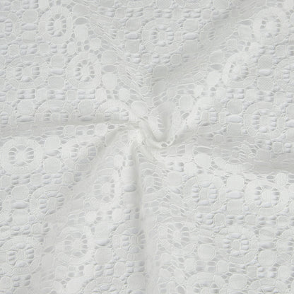 Cotton Polyester Crochet Fabric