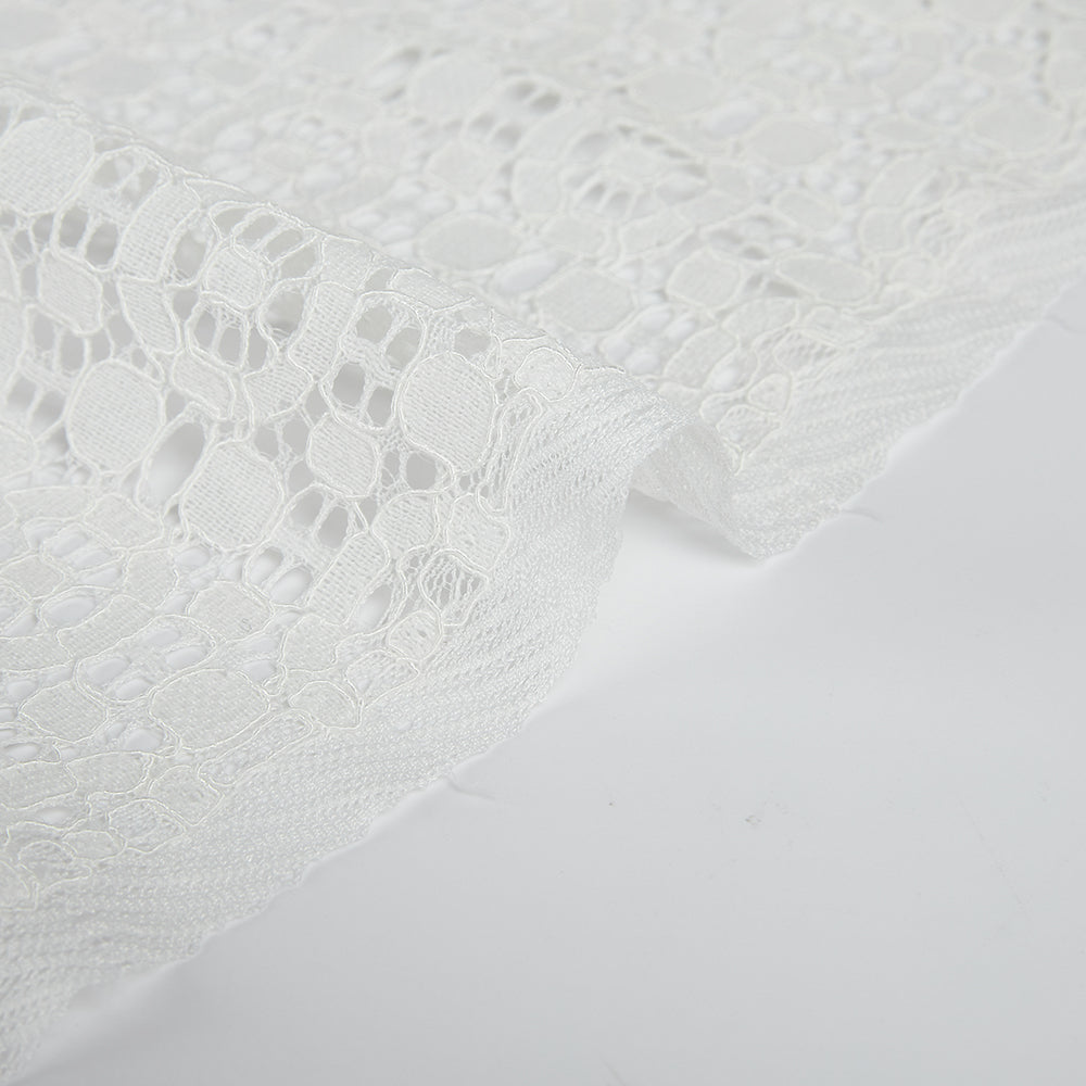 Cotton Polyester Crochet Fabric