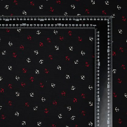 Polyester Anchor Pattern Chiffon Fabric