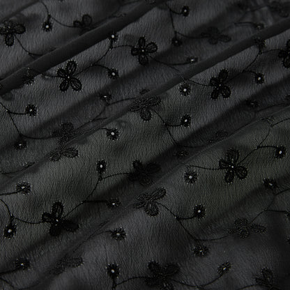 Polyester Flower Pattern Chiffon Fabric