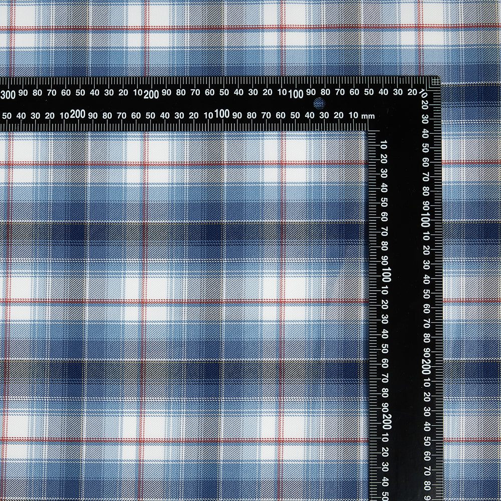 Polyester Check Pattern Twill Fabric