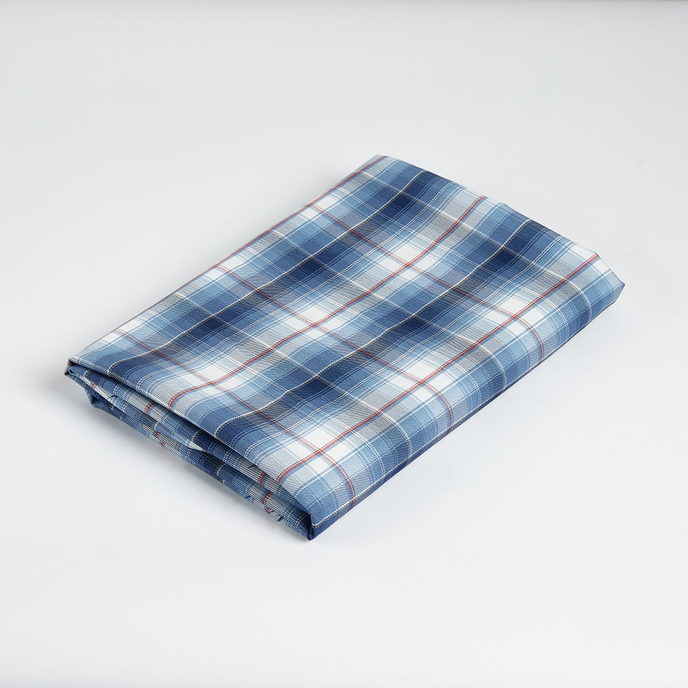 Polyester Check Pattern Twill Fabric