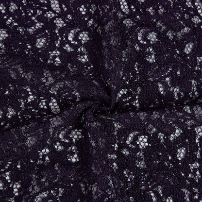 Nylon Flower Pattern Lace Fabric