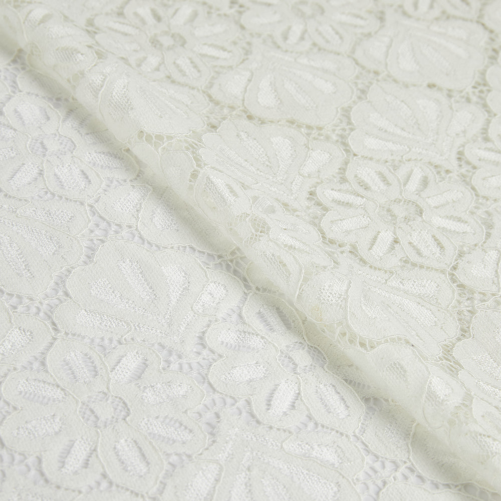 Nylon Flower Pattern Lace Fabric