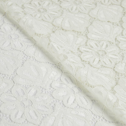 Nylon Flower Pattern Lace Fabric