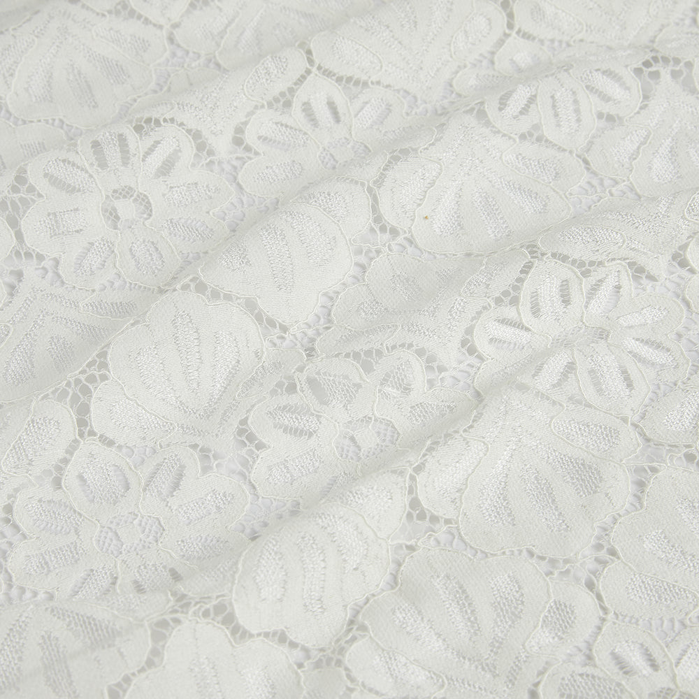 Nylon Flower Pattern Lace Fabric