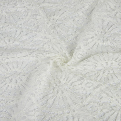 Nylon Flower Pattern Lace Fabric