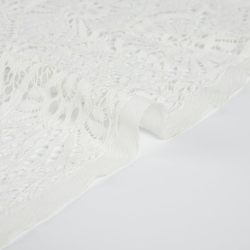 Nylon Flower Pattern Lace Fabric