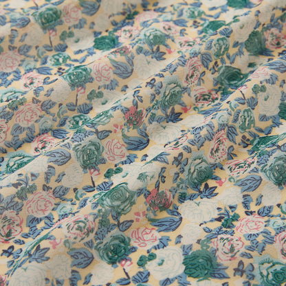 Polyester Flower Pattern Chiffon Fabric