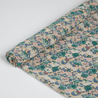 Polyester Flower Pattern Chiffon Fabric