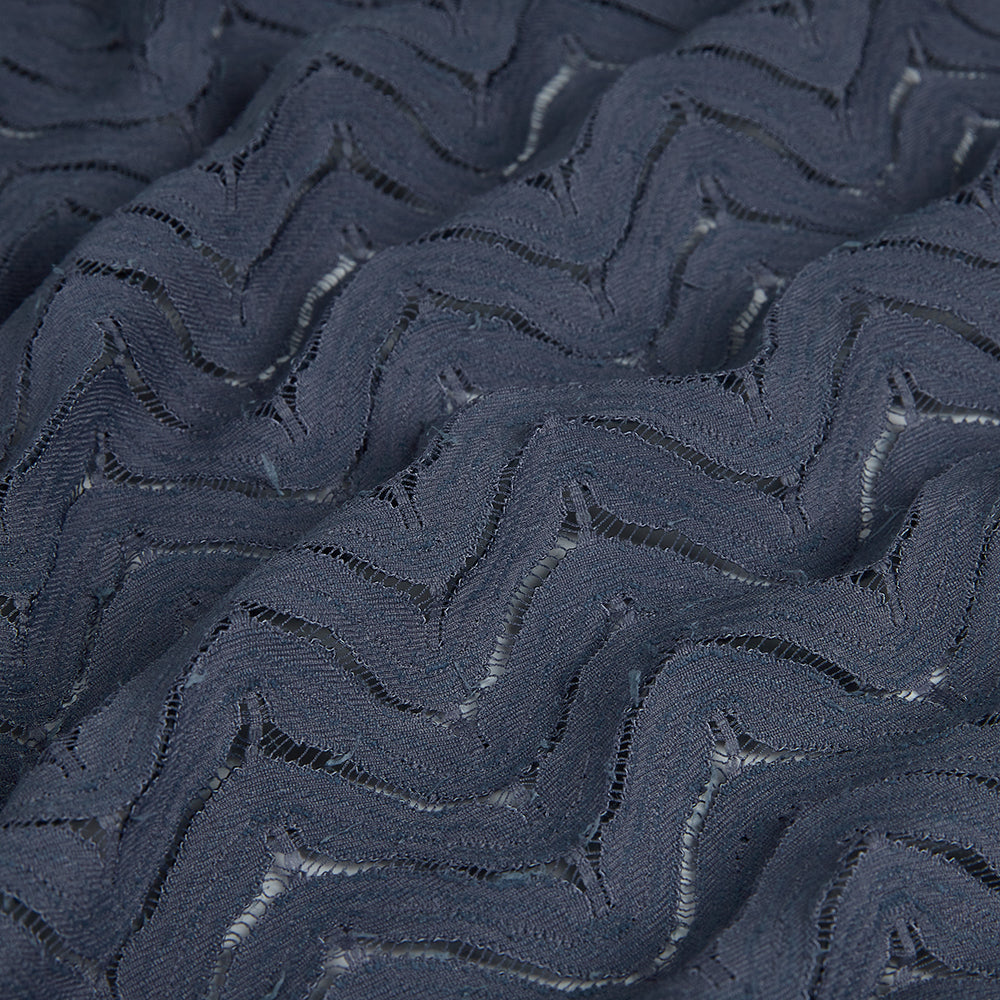 Polyester Wave Pattern Lace Fabric - Kool Fabrics