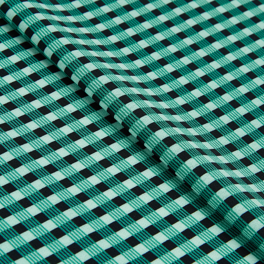 Polyester Check Pattern Chiffon Fabric - Kool Fabrics