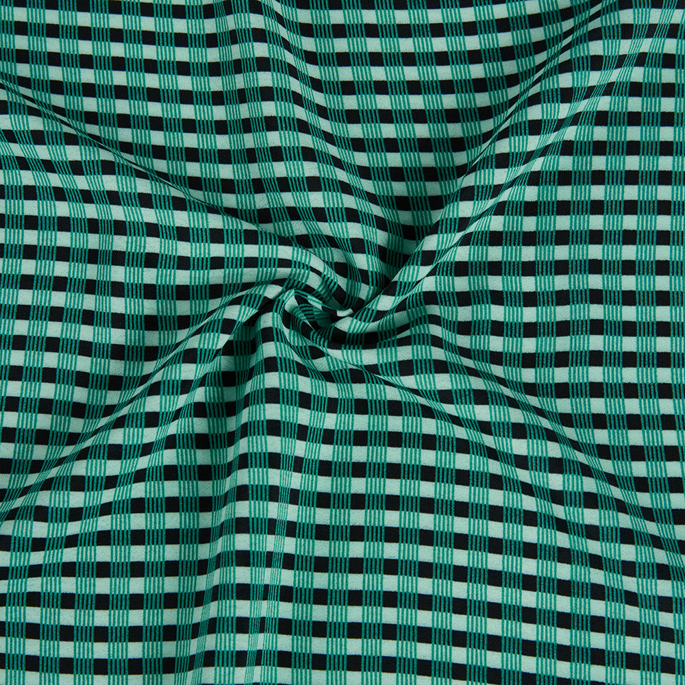 Polyester Check Pattern Chiffon Fabric - Kool Fabrics