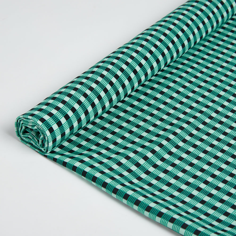 Polyester Check Pattern Chiffon Fabric - Kool Fabrics