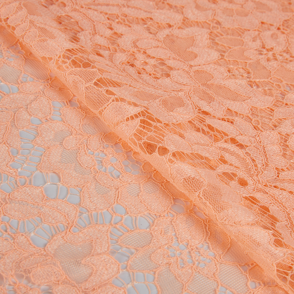 Polyester Flower Pattern Lace Fabric - Kool Fabrics