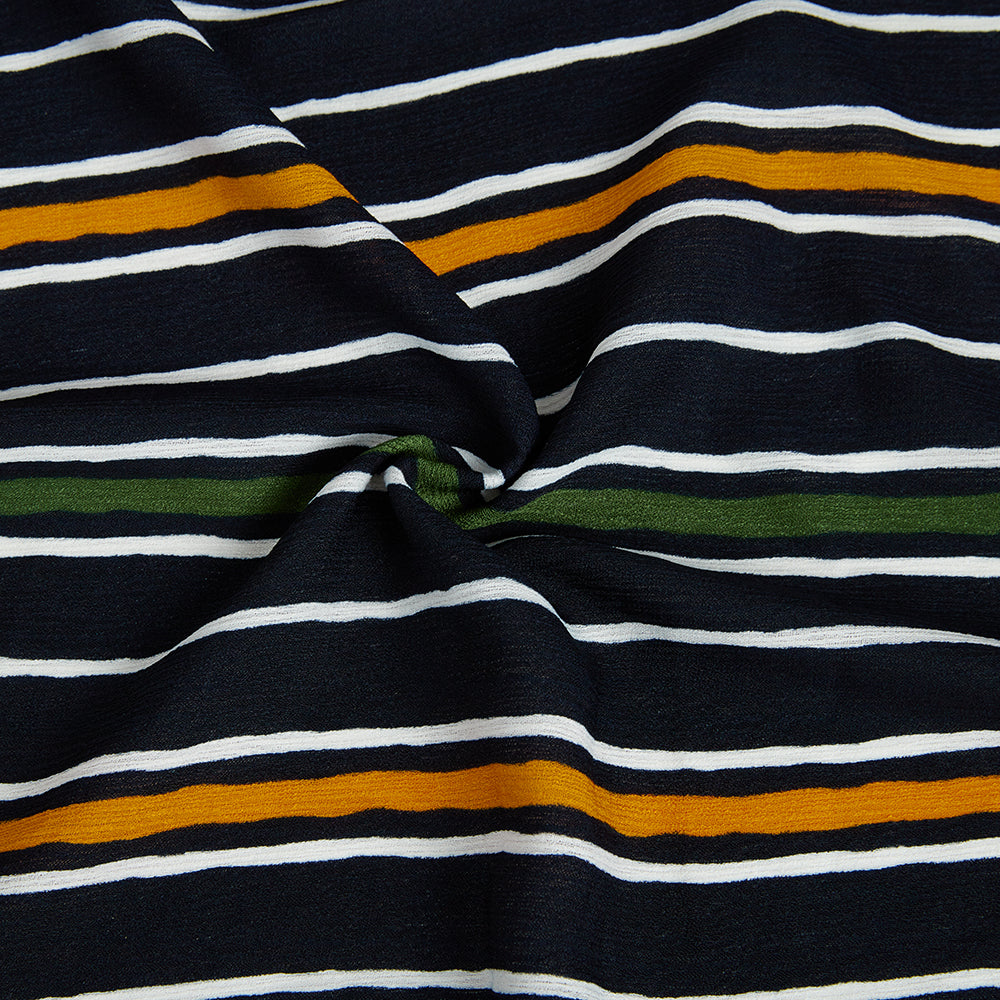 Polyester Stripes Pattern Chiffon Fabric - Kool Fabrics