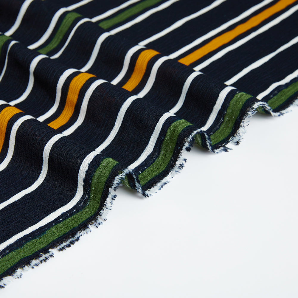 Polyester Stripes Pattern Chiffon Fabric - Kool Fabrics