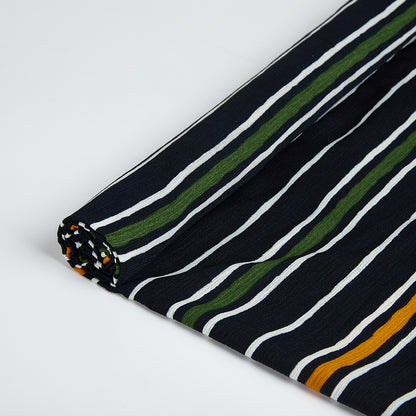 Polyester Stripes Pattern Chiffon Fabric - Kool Fabrics