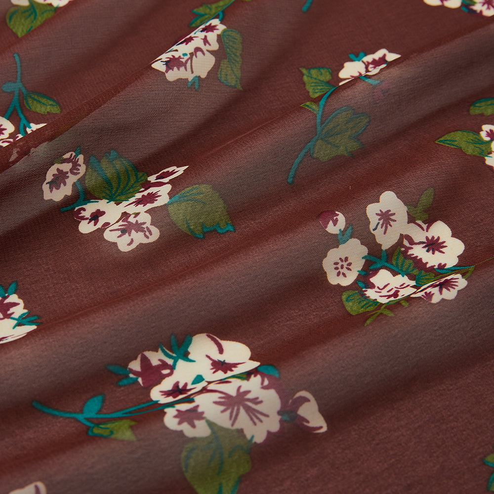 Polyester Flower Pattern ChiffonFabric - Kool Fabrics