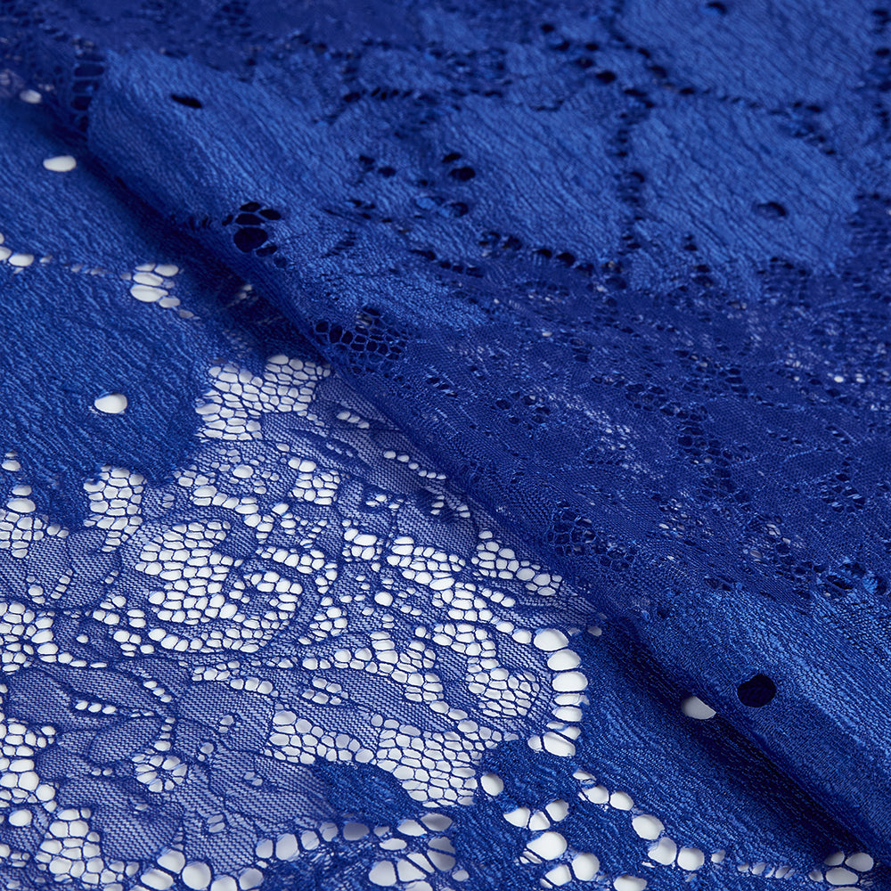 Polyester Flower Pattern Lace Fabric - Kool Fabrics